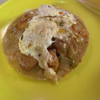 Tacos a la mexicana with cheese  at Gracias Madre in Mexico City