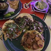 Four tacos, one taco missing :’-)  at Gracias Madre in Mexico City