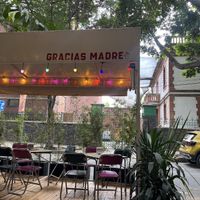 Outside the shop  at Gracias Madre in Mexico City