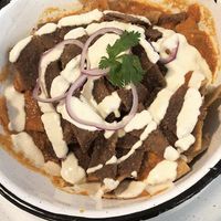 Chilaquiles con orden extra de milanesa de seitan ❤️ at Gracias Madre in Mexico City