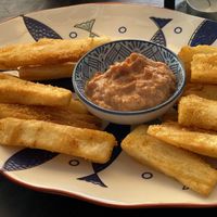 Yuca frita at Drift Bar in Santa Teresa