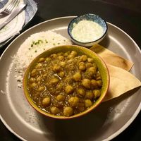 Chana masala at Drift Bar in Santa Teresa