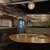 Dining Area and Art Gallery at Drift Bar in Santa Teresa