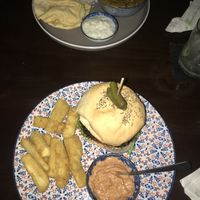 Vegan Burger and Dal at Drift Bar in Santa Teresa
