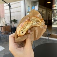 Croissant with cream at Sweet Coffee Beans in Bari