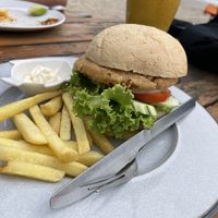 Tofu burger  at Jai-Dee Home  in Koh Lanta