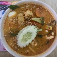Tom Yam Soup with instant noodles - #16 - The very best dish at Good Taste Vegetarian - MBK in Bangkok