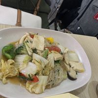 Fried Vermicelli Tofu with Soy Sauce - #26 at Good Taste Vegetarian - MBK in Bangkok