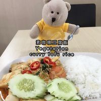 Curry tofu rice  at Good Taste Vegetarian - MBK in Bangkok