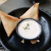 Vegan Samosa at YEnat Restaurant in Mannheim