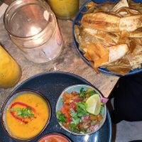 Bananachips with salsa   at The Hideout in Unawatuna