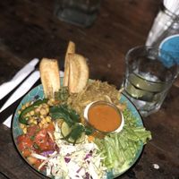 Mexican jackfruit bowl. at The Hideout in Unawatuna