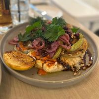 Roasted cabbage  at The Barker Hotel in Mount Barker