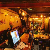 Nice cool trendy atmosphere  at De Mezka in North London