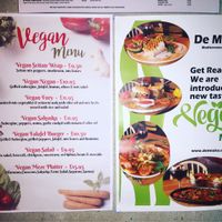 Delicious vegan menu  at De Mezka in North London