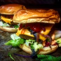 Vegan burgers mouthwatering 😋 at De Mezka in North London