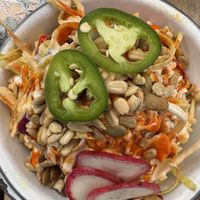 Vegan farmers burrito as a bowl (comes with corn tortillas)  at Hoja in Denver