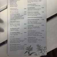Menu 3 Chefs recommendations at Thyme & Again in Plettenberg Bay
