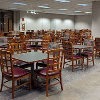 seating at Adventist Health Garden Cafe in Portland