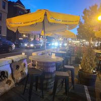 Outdoor seating at sPACYcLOUd Lounge in Washington
