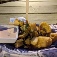 Fish n chips at sPACYcLOUd Lounge in Washington