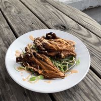 fried oyster mushrooms (a bit dry)  at sPACYcLOUd Lounge in Washington