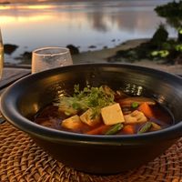 Tofu Pho  at Rapae Bay in Aitutaki
