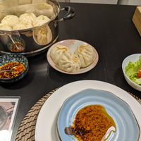 Sitting down to our meal at Washoku Home Cooking in Osaka