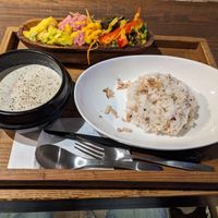 "green" curry at Chandan Cafe in Fukuoka