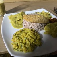 Rice and curries (curries of your choice)   at Matey Hut in Ella