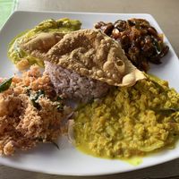 Vegetable Curry and Rice   at Matey Hut in Ella