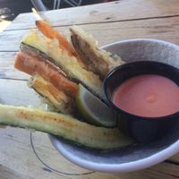 Vegan tempura at Hapi in Albury
