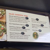 Main food menu board  at Kahuku Farms Cafe in Kahuku