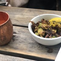 Roasted brussel sprouts  at Victoria Bar in Portland