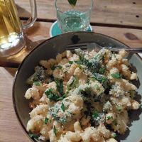 Vegan broccoli Mac & cheese at Victoria Bar in Portland