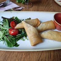 Fried springrolls at Slot Oostende in Goes