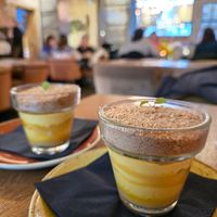 Dessert. Bloempotje - came in glass ... at Slot Oostende in Goes