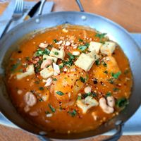 Curry met tofu en aardappel at Slot Oostende in Goes