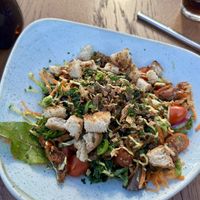 Vegan chicken salad at Slot Oostende in Goes