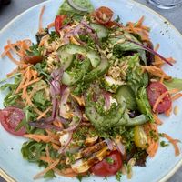 Vegan chicken salad at Slot Oostende in Goes