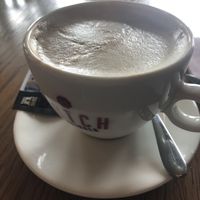 Koffie met sojamelk  at Slot Oostende in Goes