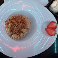 Vegan Apple Crumble  at Rassam's Creamery in Sheffield