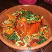 Mit Couscous gefüllte Paprika at La Tasca in Saarlouis