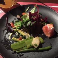 Wildkräutersalat, Bohnensalat at La Tasca in Saarlouis