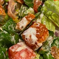 Vegan buffalo chicken salad w vegan ranch  at Nicky's of Beverly in Chicago