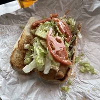 Vegan Shrimp Po’Boy  at Nicky's of Beverly in Chicago