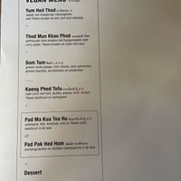 Vegan set menu  at Kin Khao in Ghent