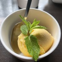 Mango sorbet  at Kin Khao in Ghent