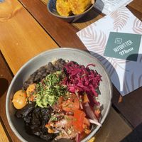 Mucho vegano and corn on the cob  at Nutbutter in Dublin