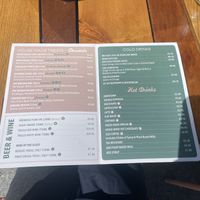 Menu  at Nutbutter in Dublin